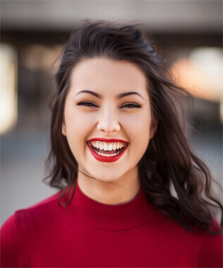 Smiling woman photo